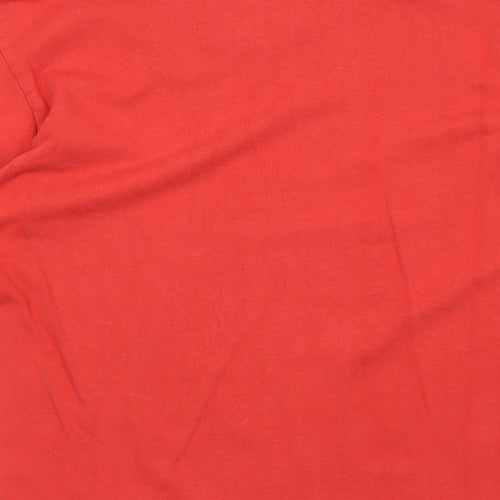 Sensatori Mens Red Cotton Pullover Sweatshirt Size L