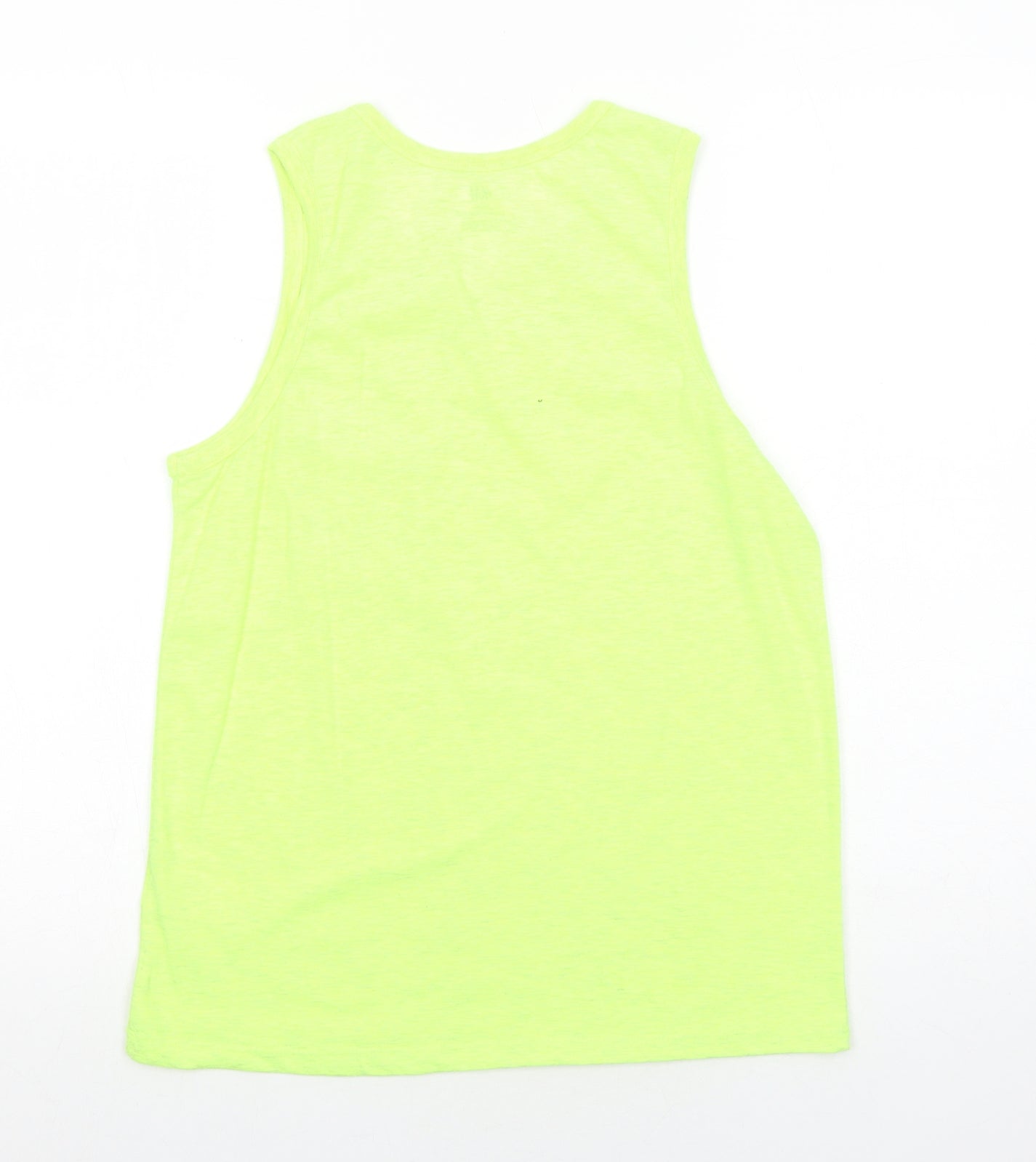 H&M Boys Yellow Cotton Basic Tank Size 10-11 Years Round Neck Pullover