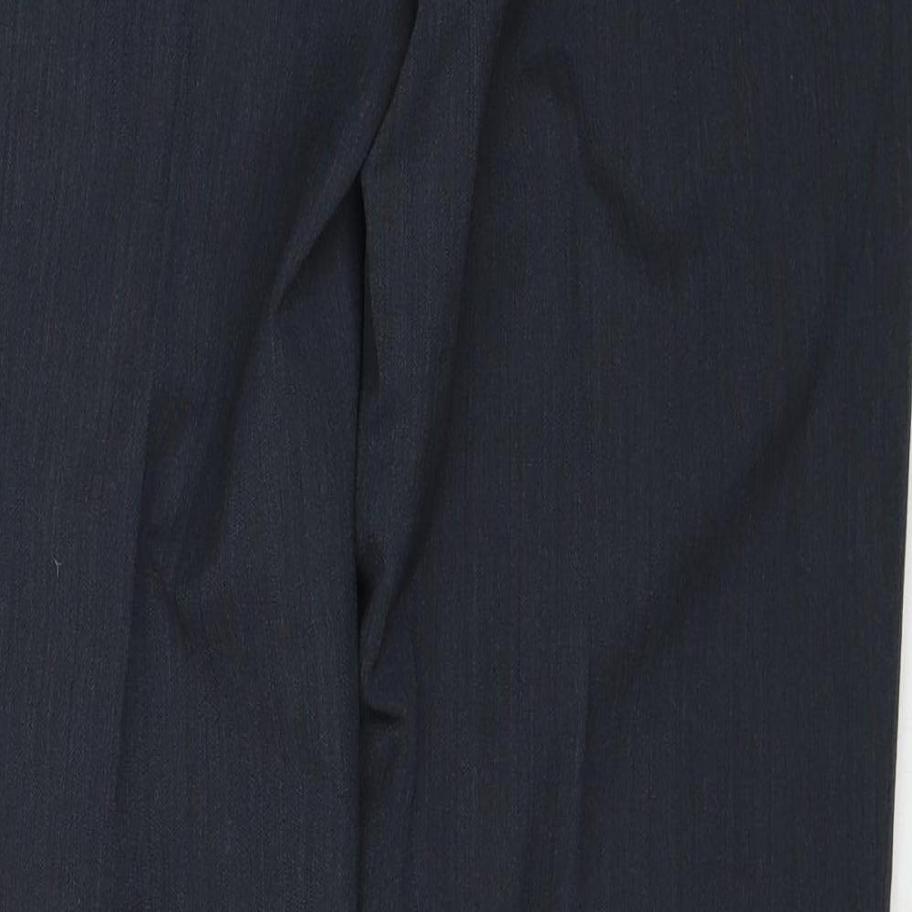 NEXT Mens Grey Wool Dress Pants Trousers Size 32 in Regular Zip