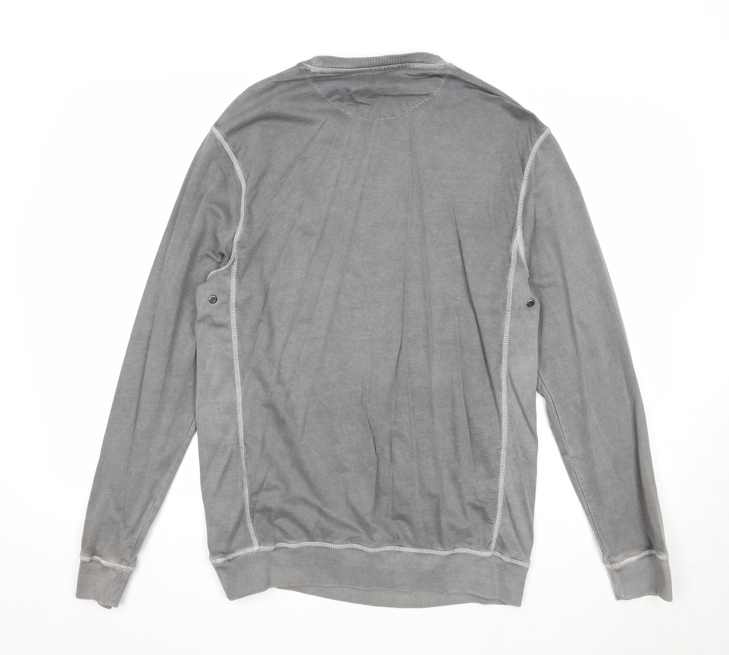ONLY & SONS Mens Grey Cotton Pullover Sweatshirt Size S