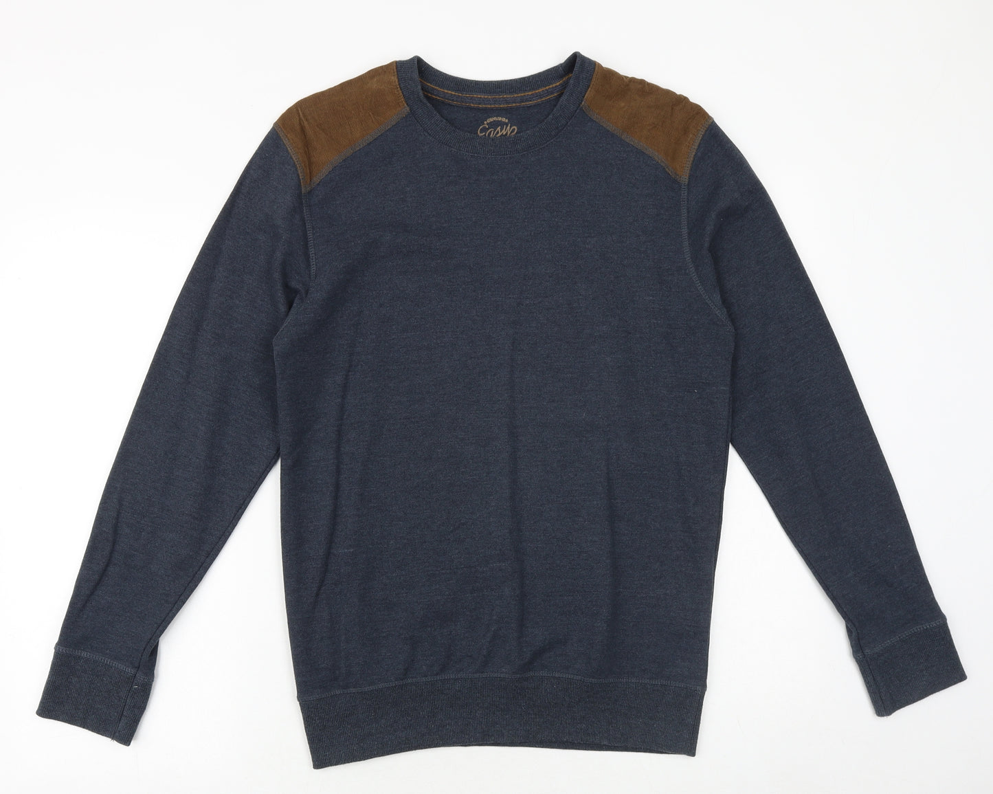 Matalan Mens Blue Cotton Pullover Sweatshirt Size S