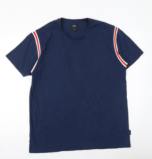 Burton Mens Blue Cotton T-Shirt Size XL Round Neck