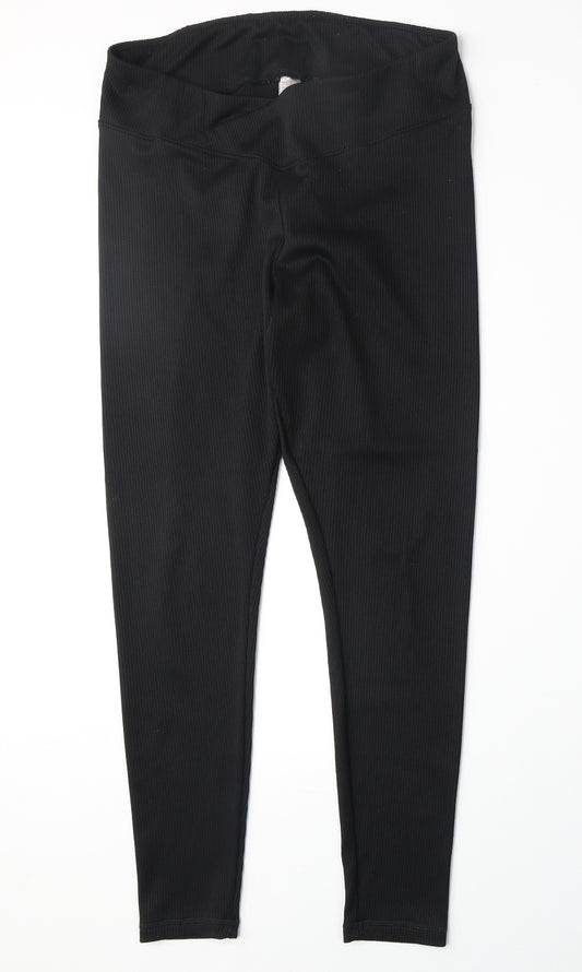 Divided by H&M Womens Black Polyester Chino Leggings Size L