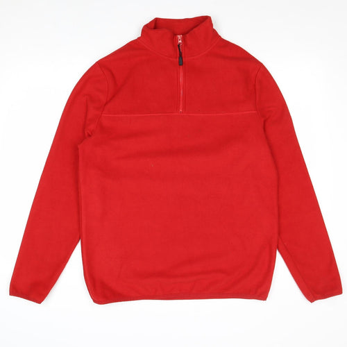 ASOS Mens Red Polyester Pullover Sweatshirt Size M