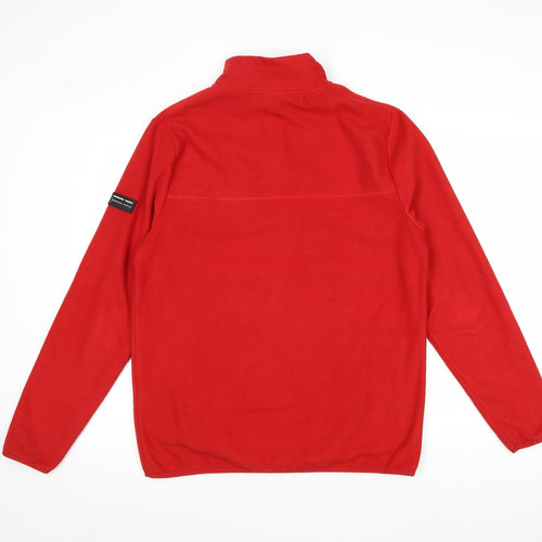 ASOS Mens Red Polyester Pullover Sweatshirt Size M