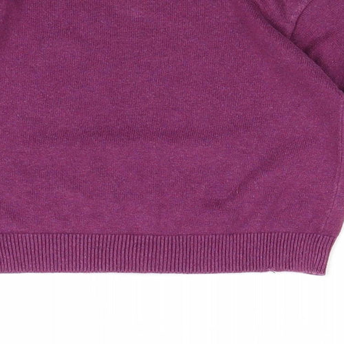 Mayoral Boys Purple V-Neck 100% Cotton Pullover Jumper Size 3 Years Pullover