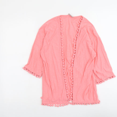 I Love Girlswear Girls Pink Cotton Kimono Blouse Size 12 Years V-Neck