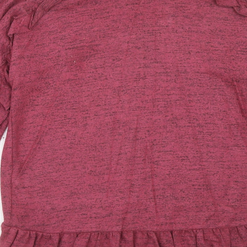 Primark Girls Pink Viscose Pullover T-Shirt Size 10-11 Years Round Neck Pullover