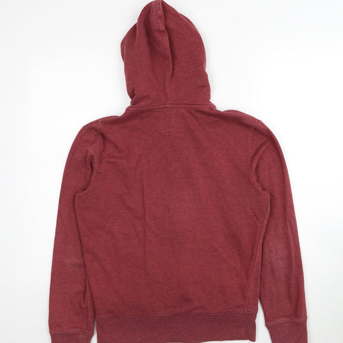 Nanny State Mens Red Cotton Full Zip Hoodie Size S