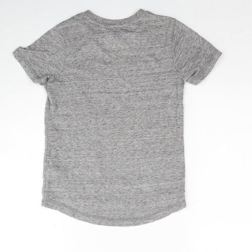 F&F Boys Grey Polyester Basic Tank Size 6-7 Years Round Neck Pullover
