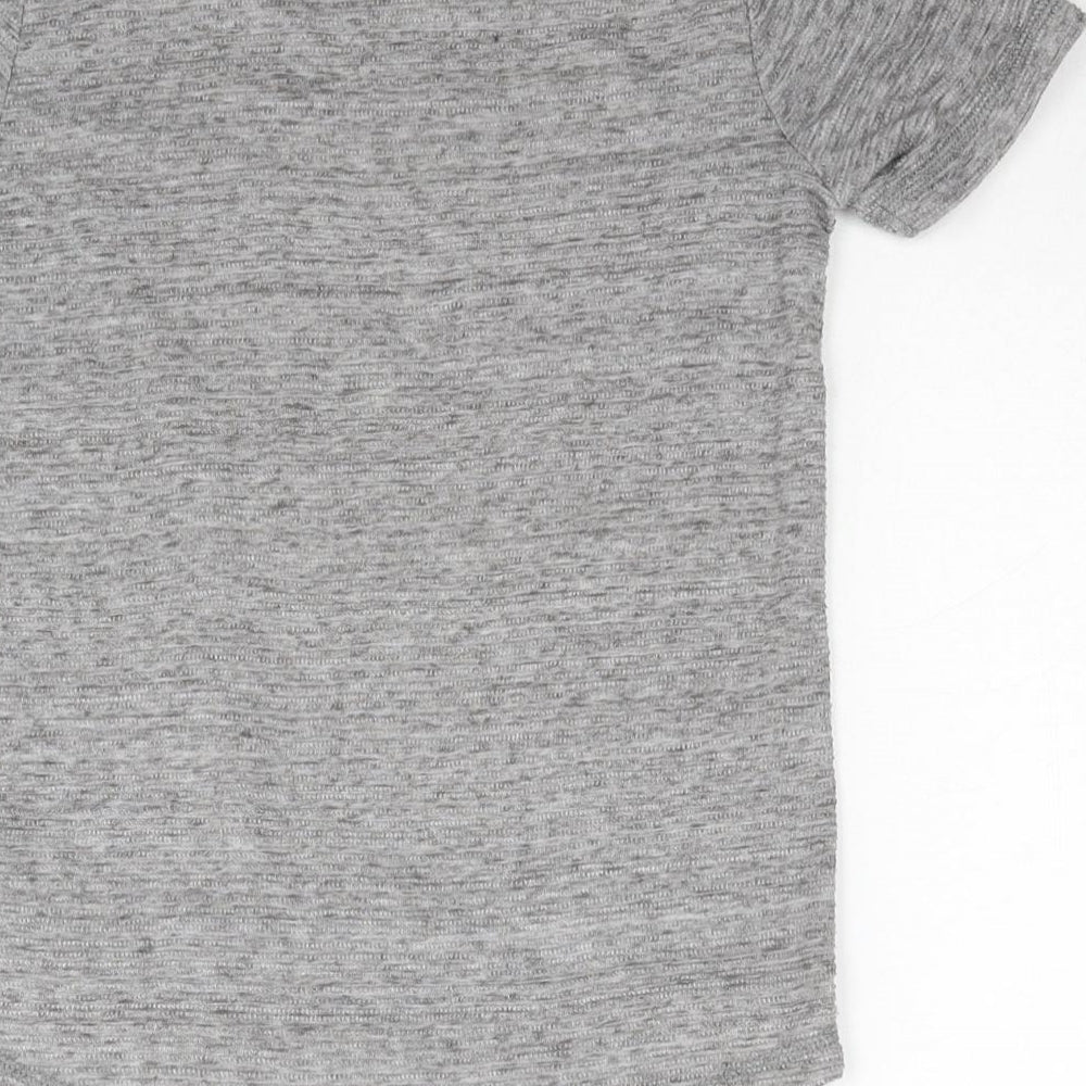 F&F Boys Grey Polyester Basic Tank Size 6-7 Years Round Neck Pullover