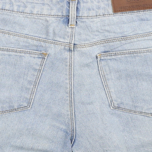 Only Womens Blue Cotton Hot Pants Shorts Size 29 in Regular Zip