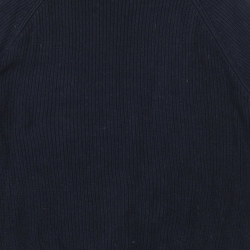 Burton Mens Blue Round Neck Cotton Pullover Jumper Size L Long Sleeve