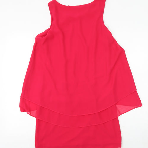 NAF NAF Womens Pink Polyester Shift Size M Round Neck Pullover