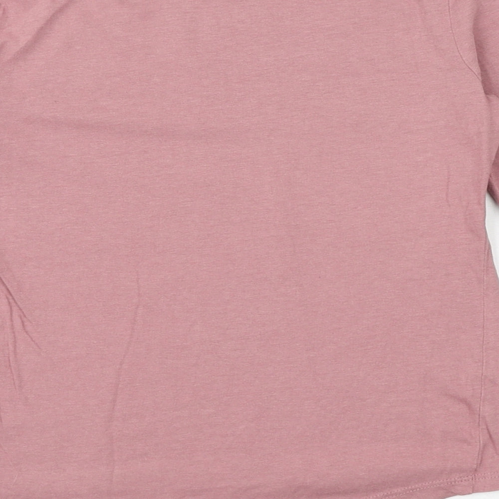 YO Girls Pink 100% Cotton Basic T-Shirt Size 9 Years Round Neck Pullover - Freedom Spirit