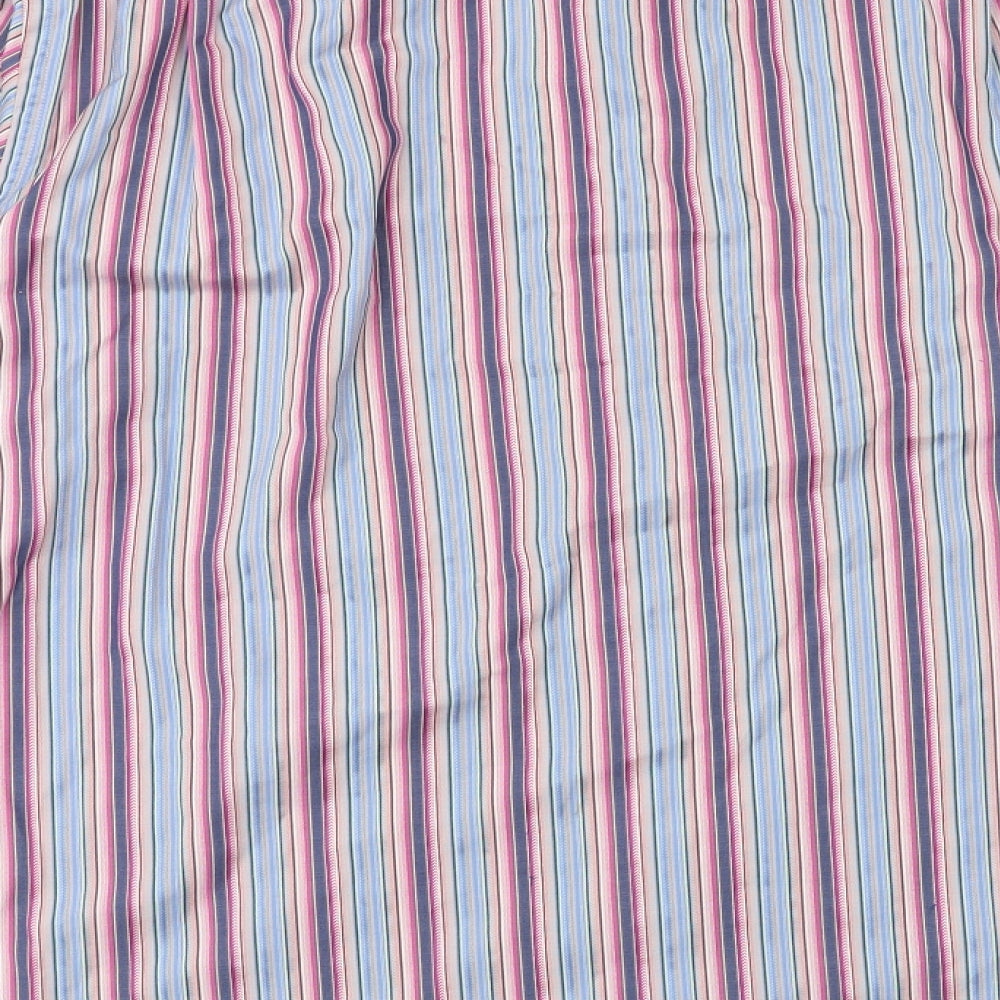 Jeff Banks Mens Multicoloured Striped 100% Cotton Dress Shirt Size 16 Collared Button
