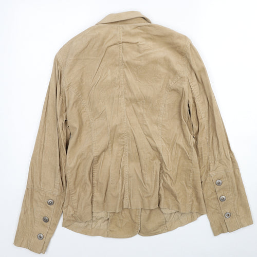TCM Womens Beige Jacket Blazer Size 12 Button