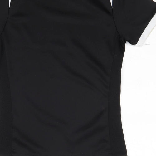 Sondico Boys Black Polyester Basic T-Shirt Size 5-6 Years Round Neck Pullover