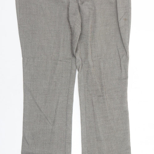 ORSAY Womens Brown Polyester Trousers Size 8 Regular Zip