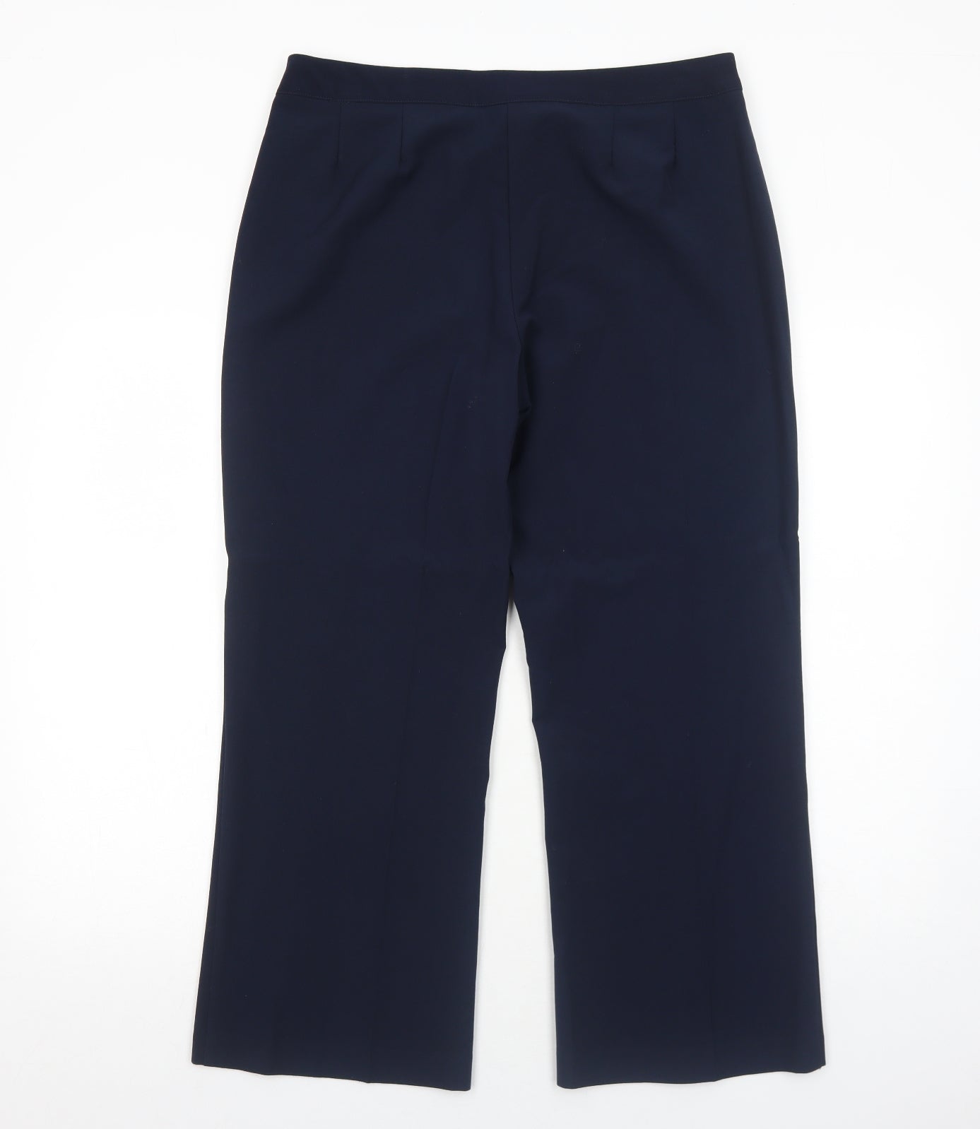 Mia Moda Womens Blue Polyester Dress Pants Trousers Size 14 Regular Zip