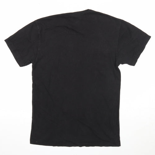 Club Room Mens Black Cotton T-Shirt Size S Round Neck