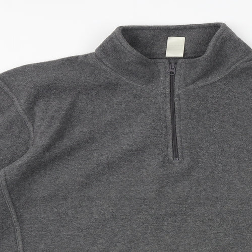 Preworn Mens Grey Polyester Pullover Sweatshirt Size XL
