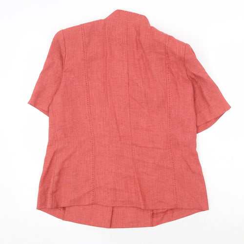 Roman Originals Womens Orange Polyester Jacket Blazer Size 14