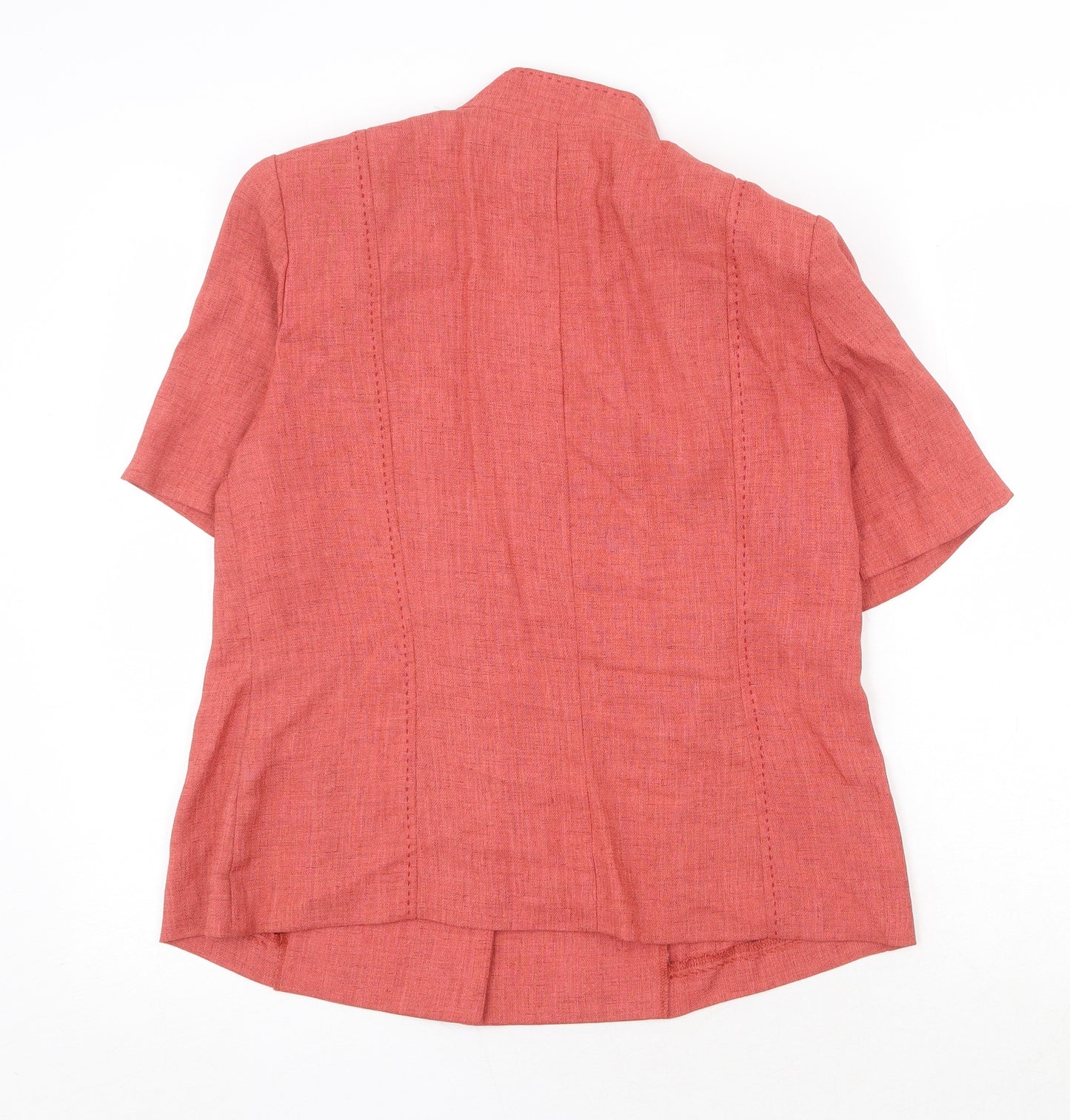 Roman Originals Womens Orange Polyester Jacket Blazer Size 14