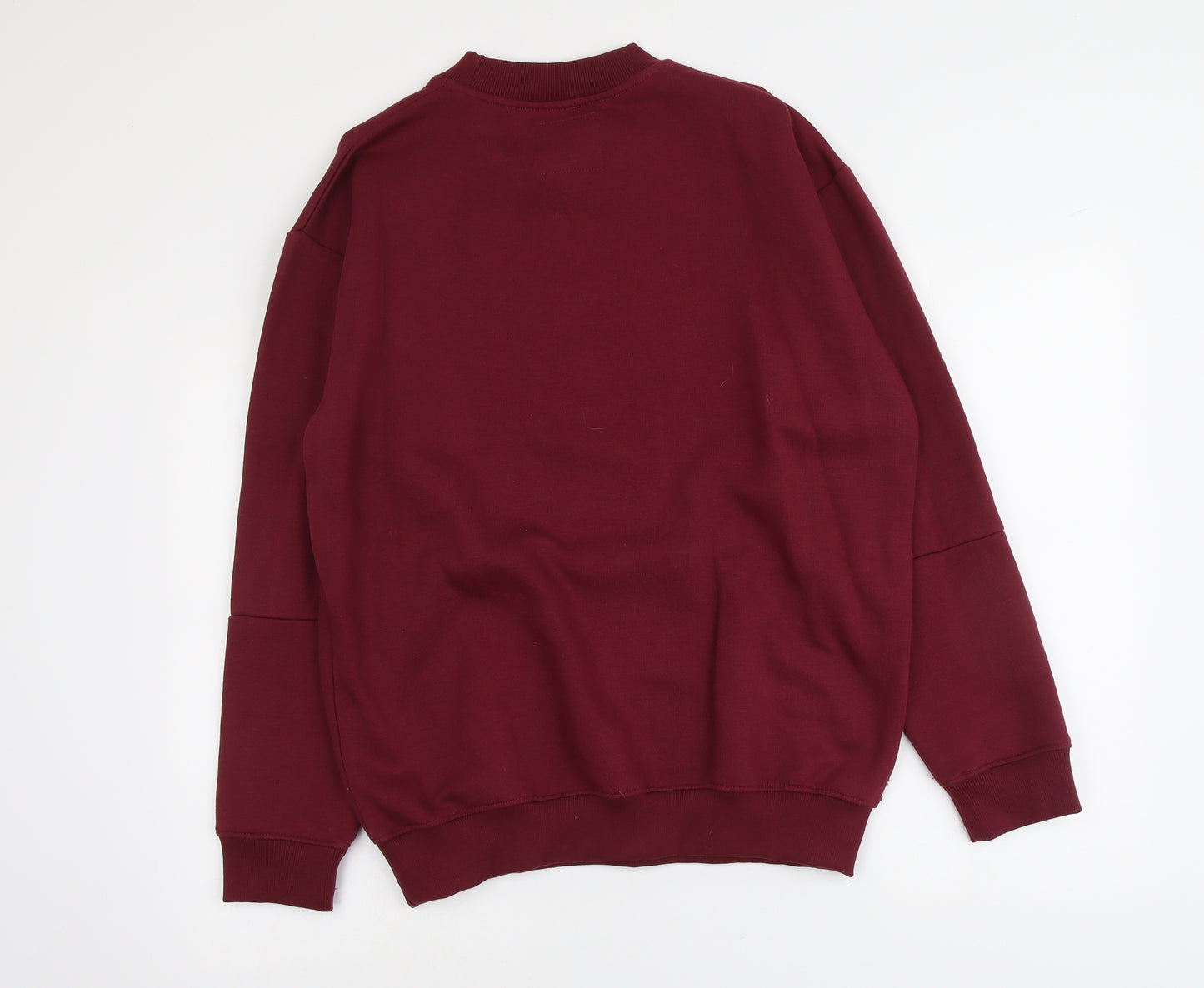 Boohoo Mens Purple Cotton Pullover Sweatshirt Size S