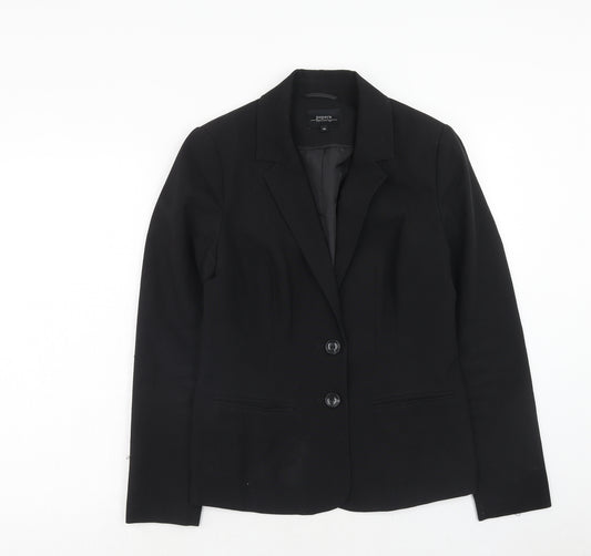 Papaya Womens Black Polyester Jacket Suit Jacket Size 12