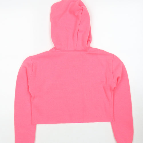 New Look Girls Pink Polyester Pullover Hoodie Size 12-13 Years Pullover - It Is What It Is