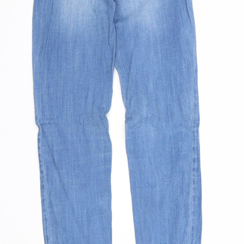 TALLY WEiJL Womens Blue Cotton Skinny Jeans Size 4 Regular Zip - Waist 20 inches