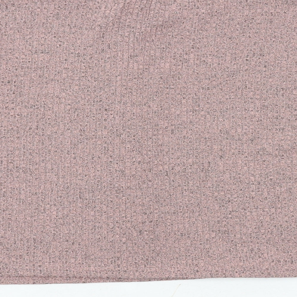 New Look Girls Pink Polyester Basic T-Shirt Size 12-13 Years Round Neck Pullover