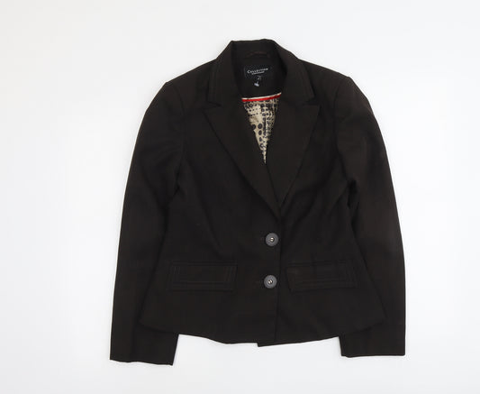 Debenhams Womens Brown Polyester Jacket Blazer Size 14
