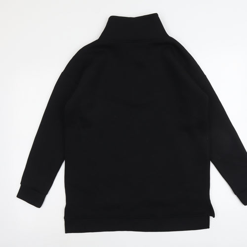 Souluxe Mens Black Polyester Pullover Sweatshirt Size S