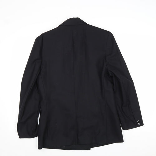 Marks and Spencer Womens Black Wool Jacket Suit Jacket Size 10
