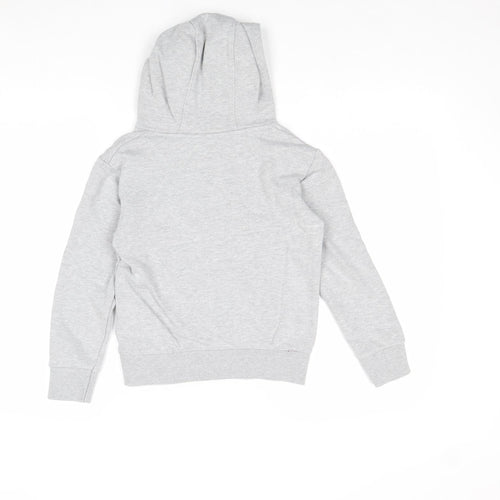 SoulCal&Co Boys Grey Cotton Pullover Hoodie Size 9-10 Years Pullover