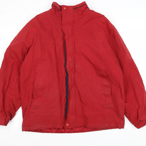 Dunnes Stores Mens Red Jacket Size M Zip