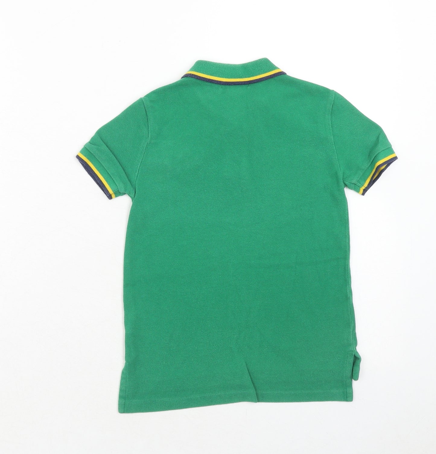 Ralph Lauren Boys Green Cotton Basic T-Shirt Size 4 Years Collared Button