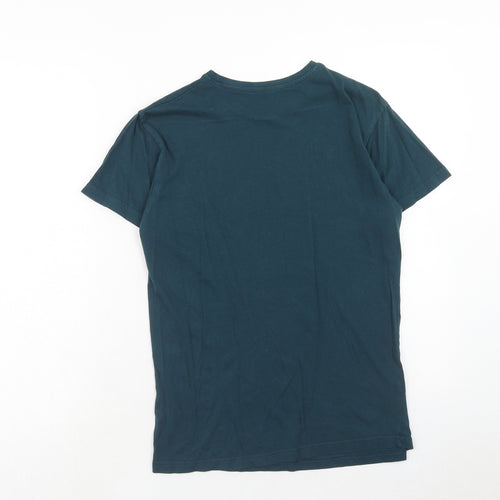 Primark Mens Green Cotton T-Shirt Size XS Round Neck