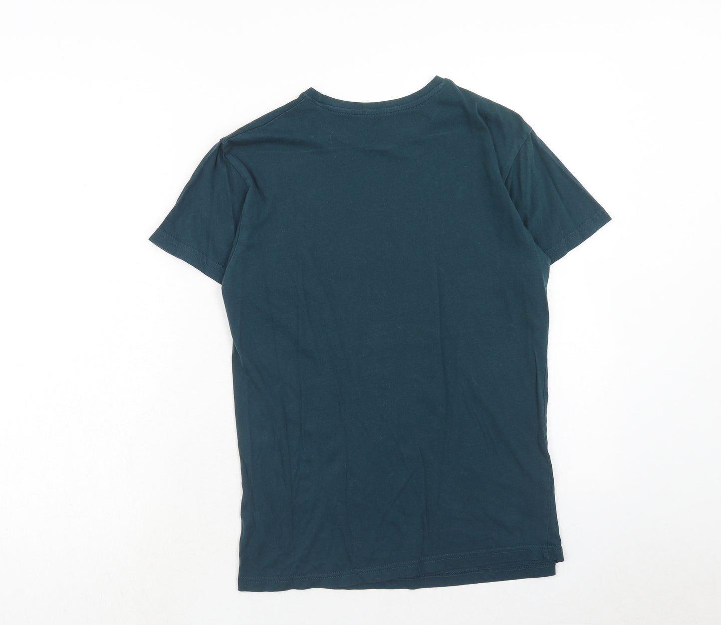 Primark Mens Green Cotton T-Shirt Size XS Round Neck