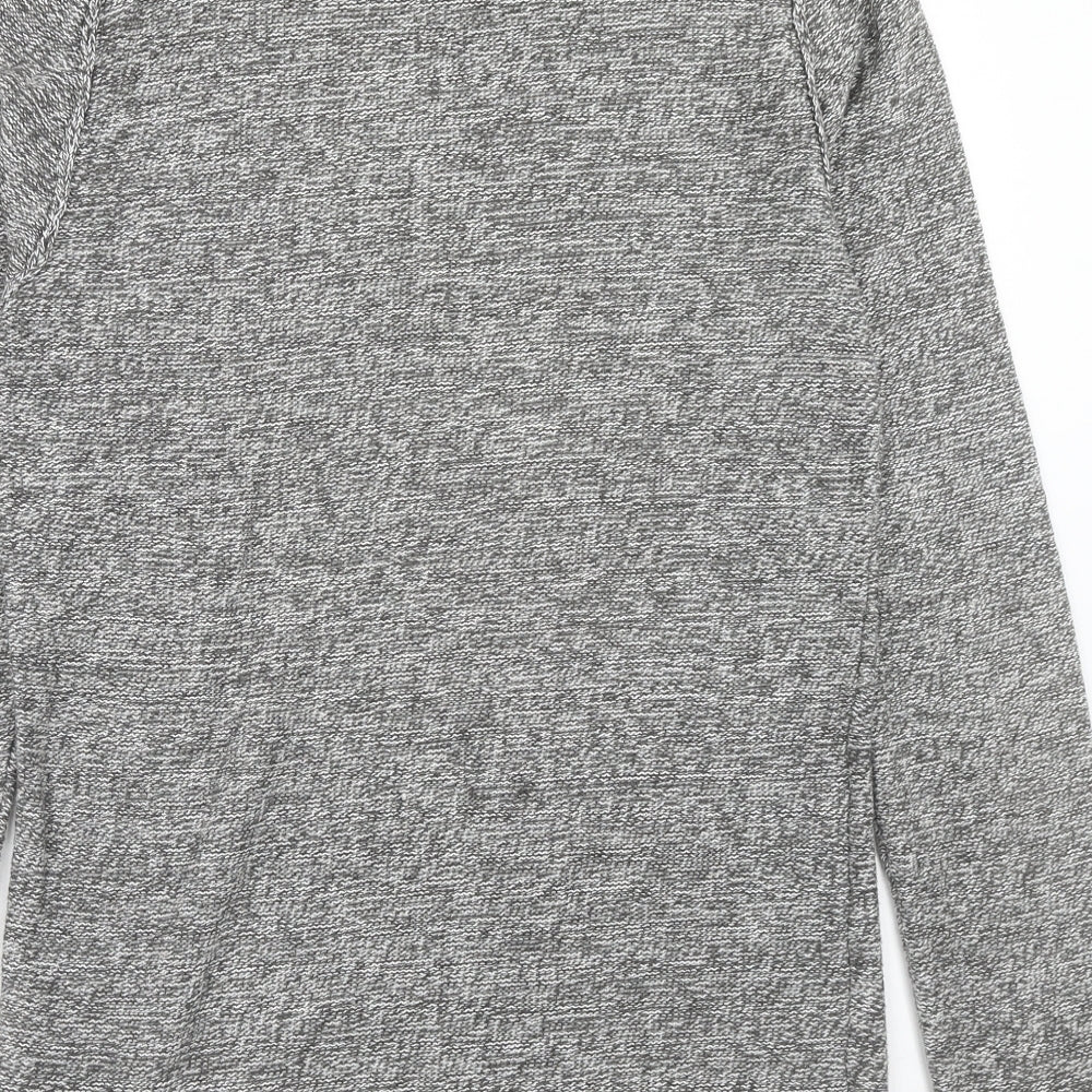 H&M Mens Grey Round Neck Cotton Pullover Jumper Size XS Long Sleeve