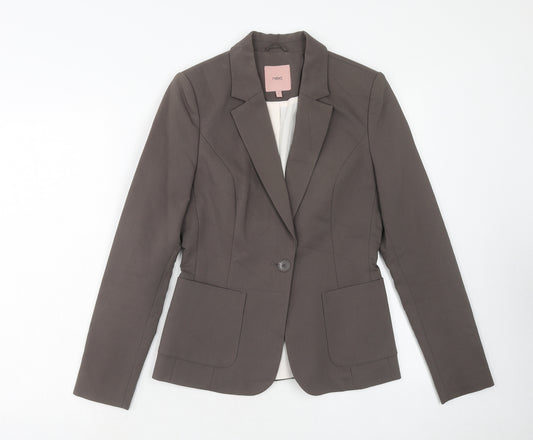 NEXT Womens Brown Cotton Jacket Blazer Size 8