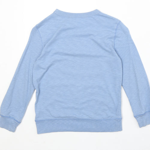 Gap Boys Blue 100% Cotton Pullover Sweatshirt Size S Pullover - Dinosaur Print