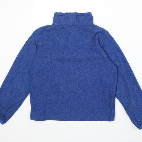 Peter Storm Boys Blue Geometric Polyester Pullover Sweatshirt Size 9-10 Years Zip