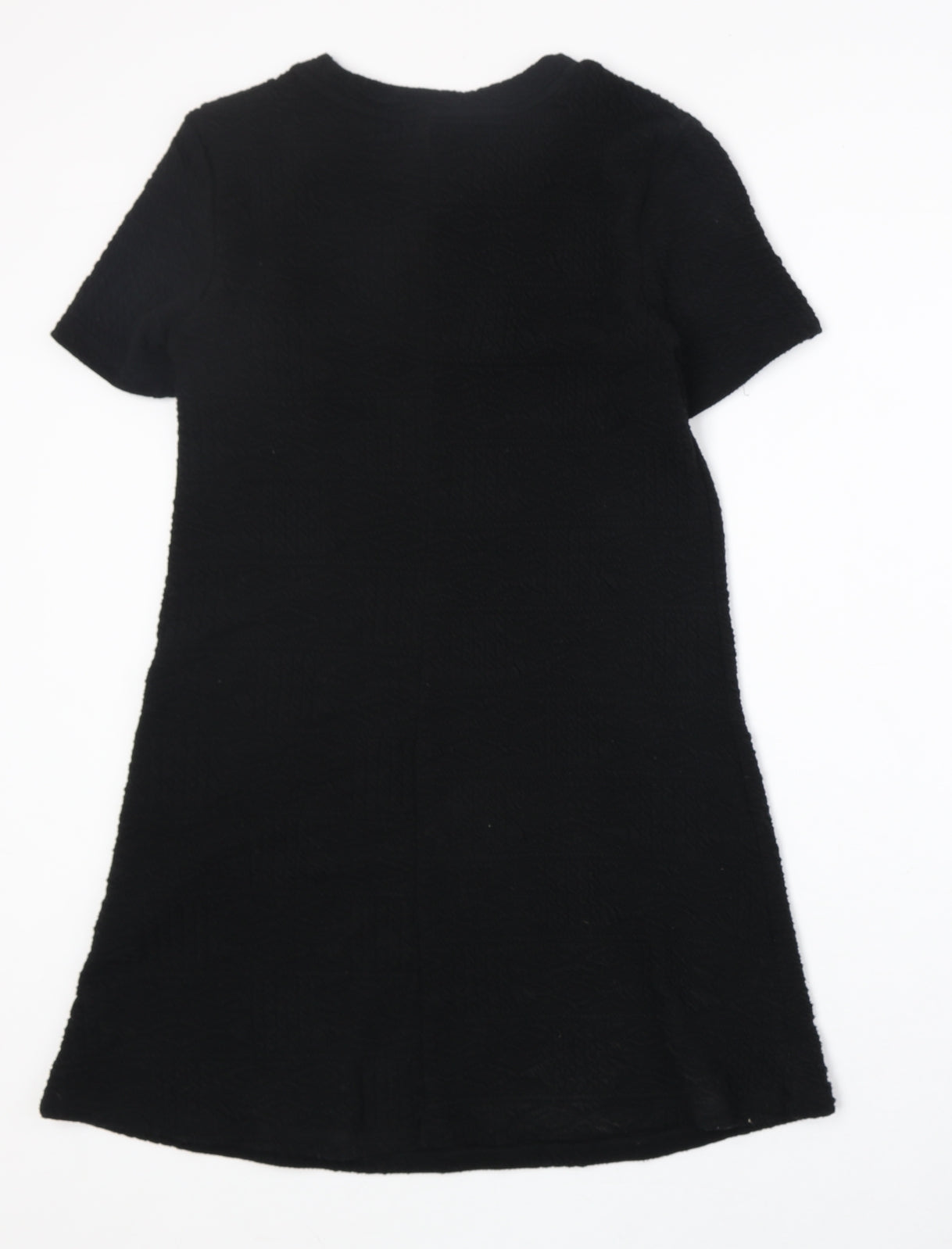 FOREVER 21 Girls Black Polyester A-Line Size L Round Neck Pullover
