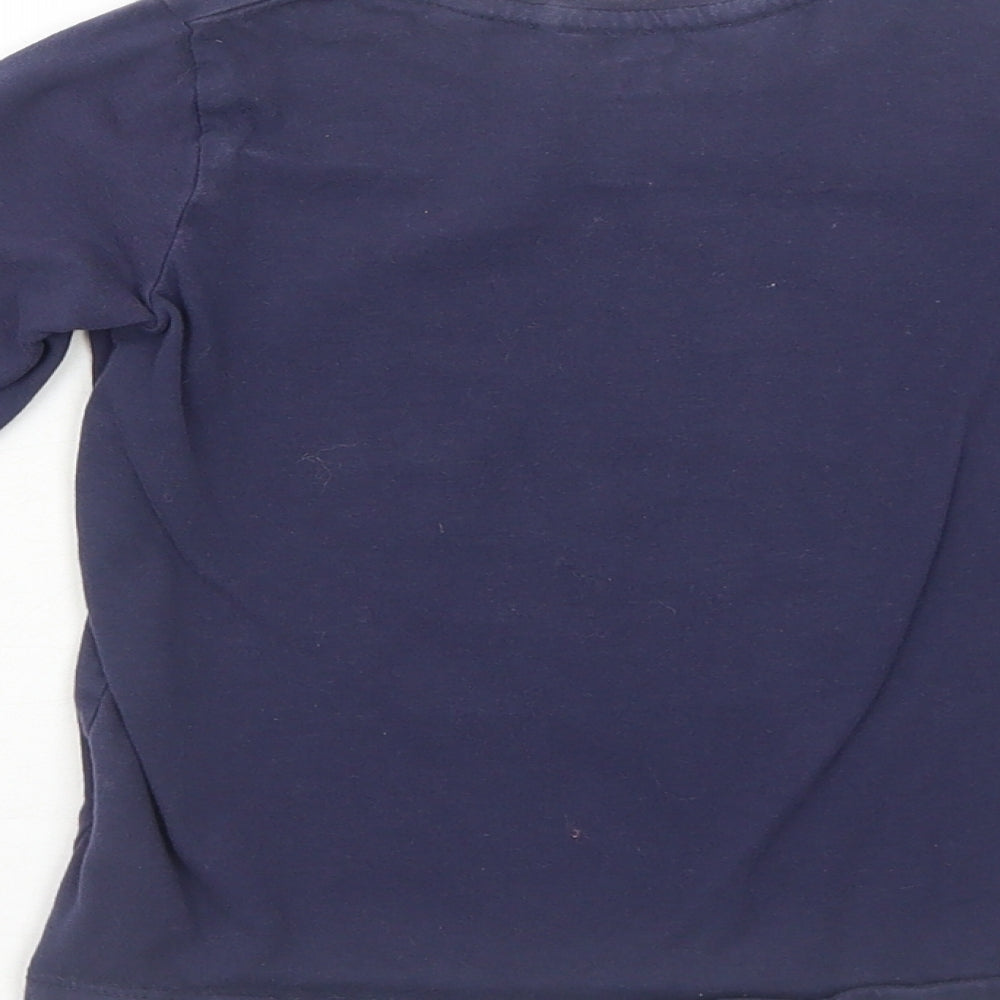 Lupilu Girls Blue Cotton Basic T-Shirt Size 2-3 Years Round Neck Pullover - Romantic Love Secret