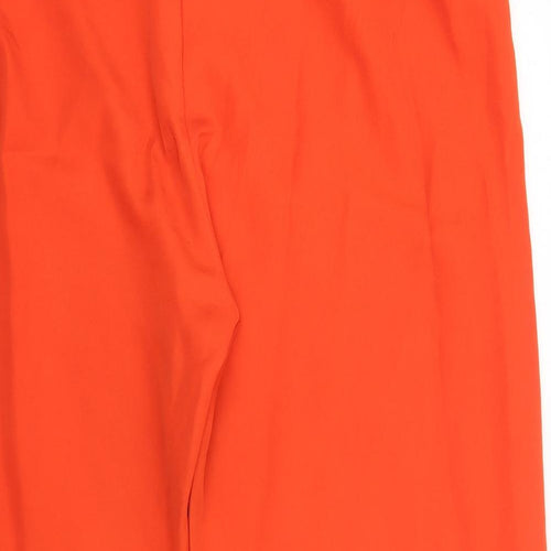 SheIn Womens Orange Polyester Trousers Size 2XL Regular Zip