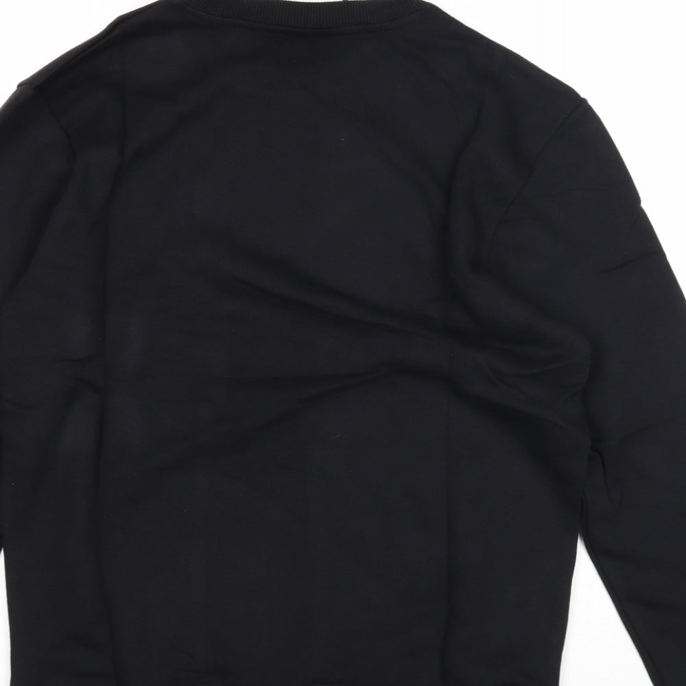 Preworn Womens Black Cotton Pullover Sweatshirt Size L Pullover