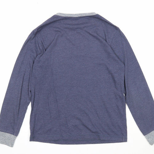 NEXT Boys Blue Cotton Basic T-Shirt Size 11 Years Round Neck Pullover - Athletic